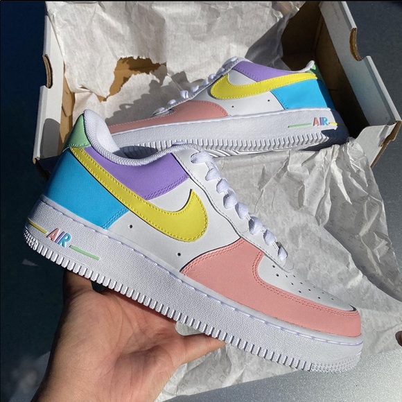 Pastel Air Force 1 Shoes - Picture 1 of 1